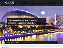 Tablet Screenshot of gao-cap.com